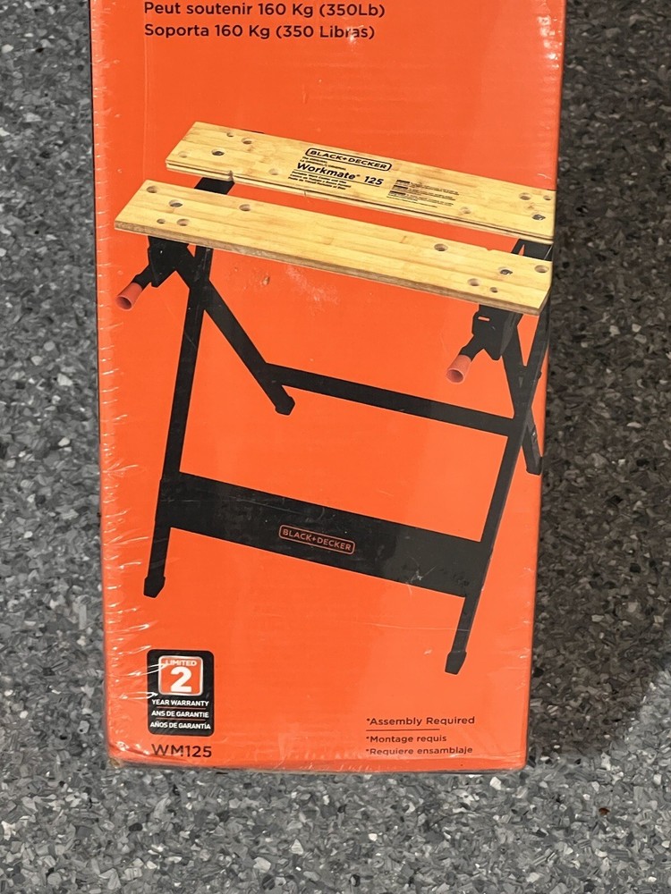 Black + Decker Workmate 125 Portable Workbench, 350-Pound Capacity (WM125)