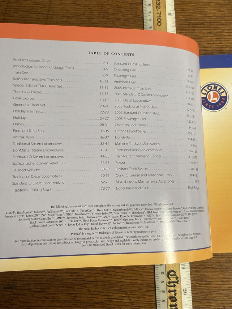 Vintage Lionel 2004 Train Catalog Volume Two ￼