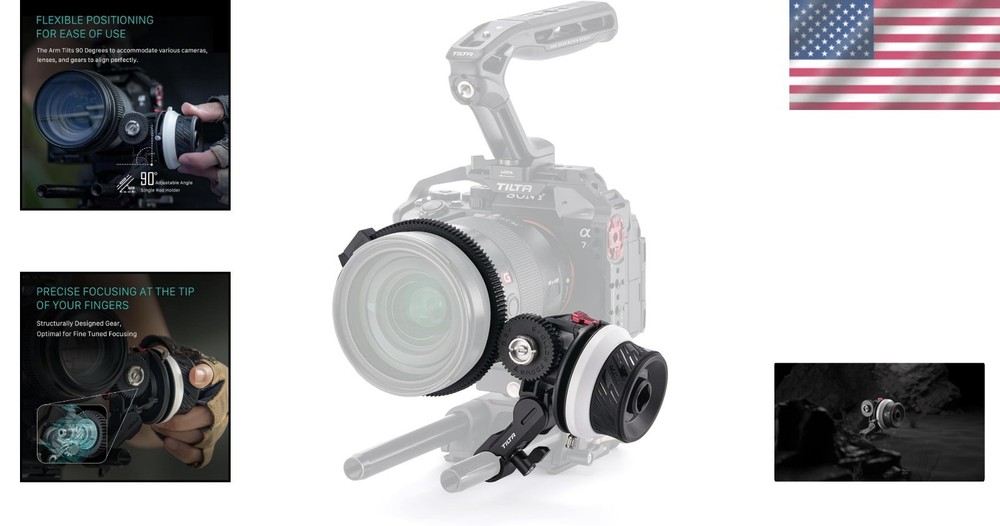 Precise Pocket Follow Focus Ring with A/B Stops