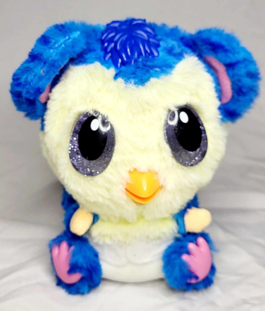 Hatchimals Interactive Hatchibabies Blue Owl 6 Tested Working Large Sparkle Eyes