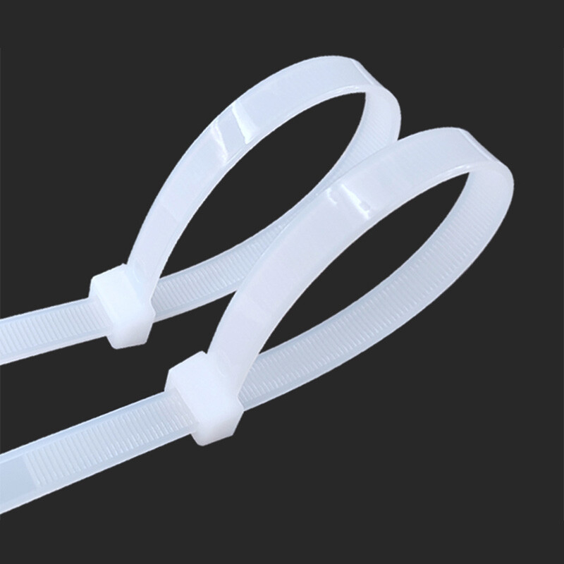 12mm Width Nylon Plastic Cable Ties Zip Tie Wraps Strong All Sizes White/Black