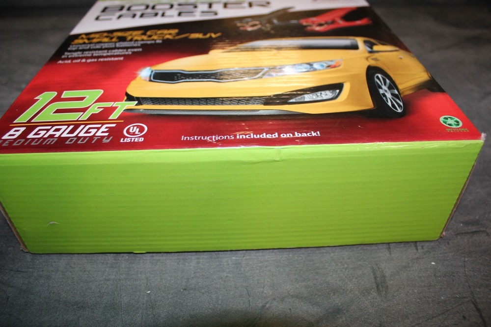ABS MEDIUM DUTY BOOSTER CABLES 12FT 8 GAUGE