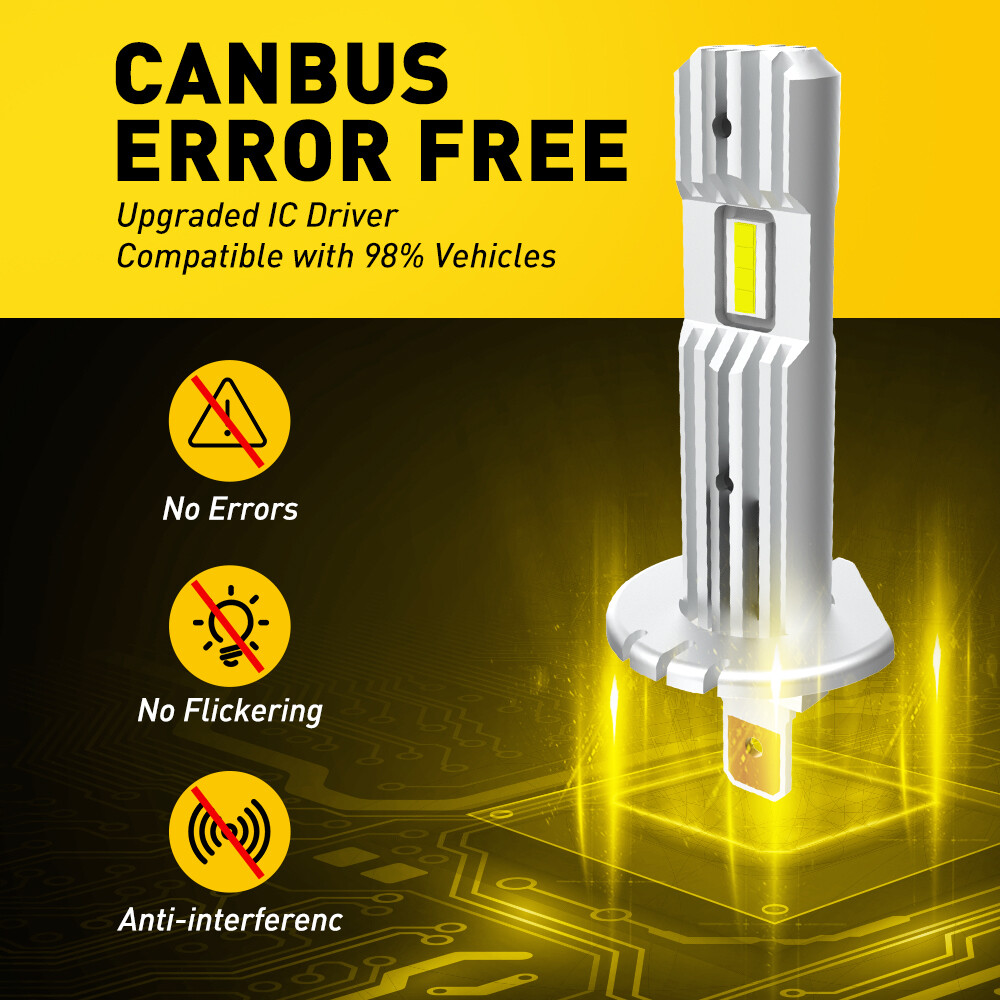 AUXITO 4X H1 LED Headlight Bulbs Conversion High Low Beam Super Bright USA EOA