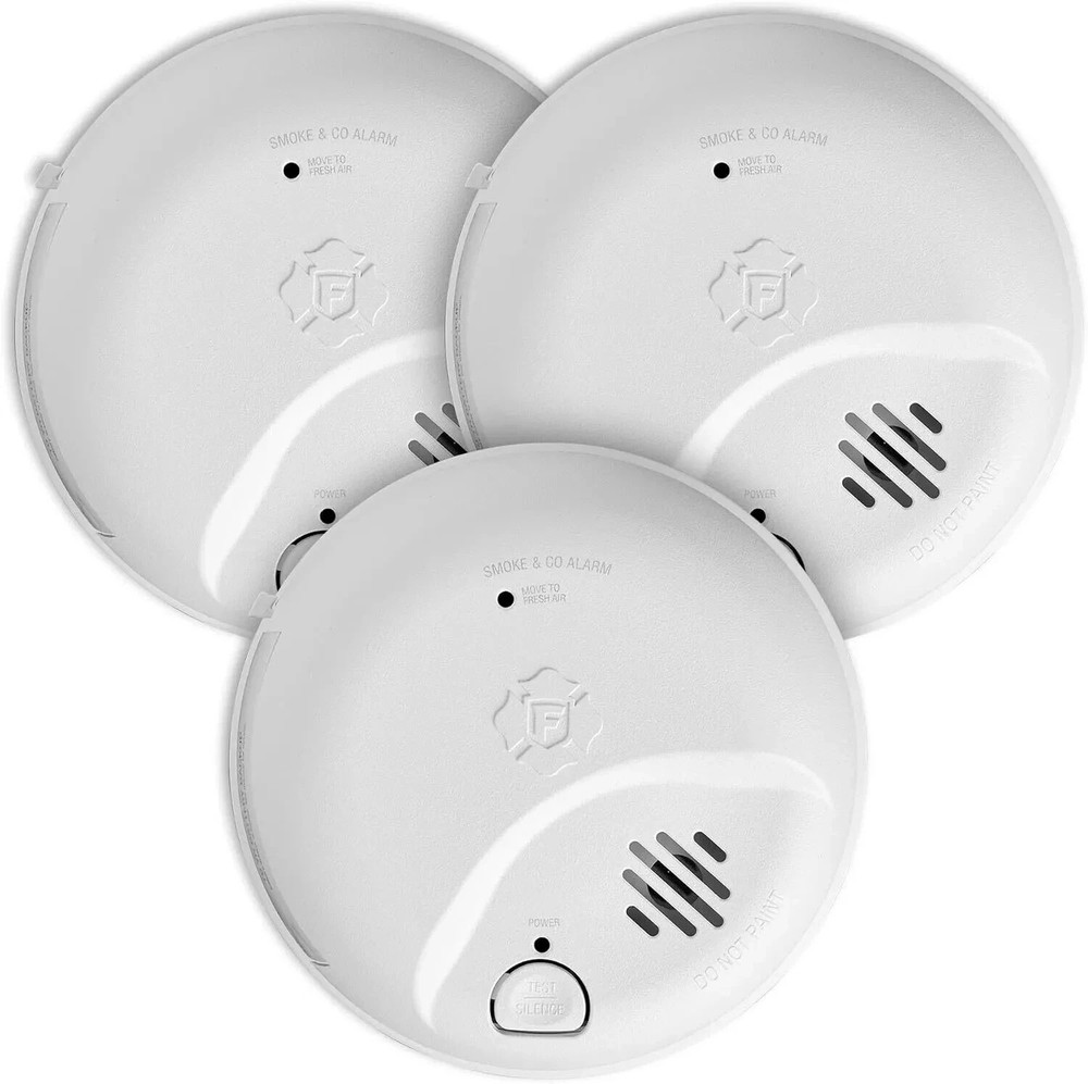First Alert SMICO100-AC, Interconnect Hardwire Combination 3-Pack, White