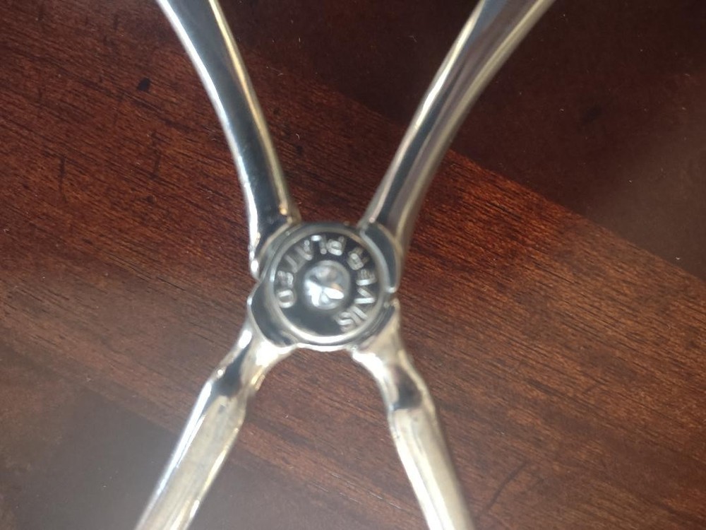 Silver Plated Tong Server 10 1/2"