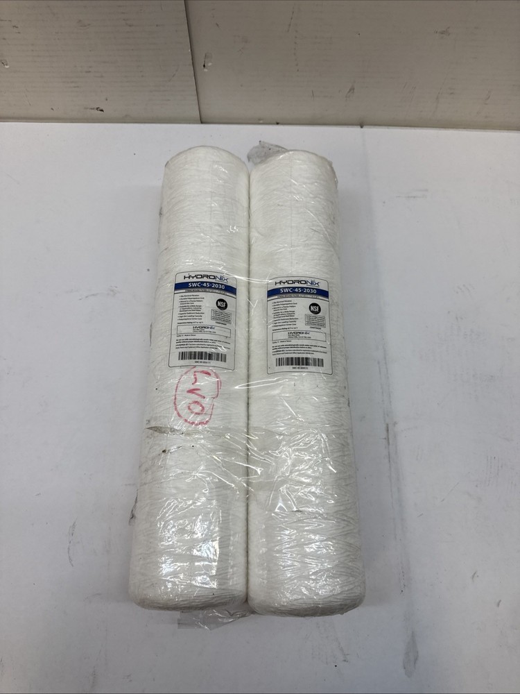String Wound Water Filter Whole House Well Commercial BB Size 4.5" x 20" 2PK