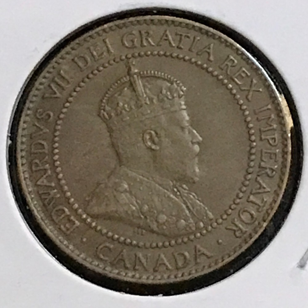 Canada Large Cent KM 8 Prem AU/Unc 1910
