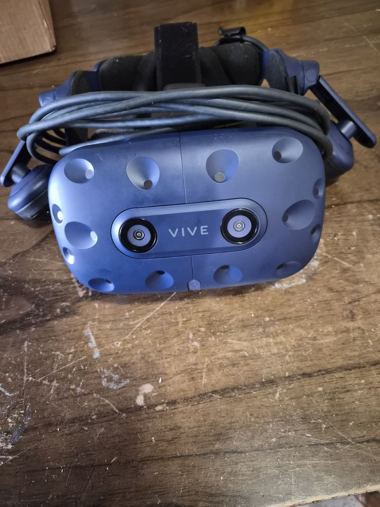 HTC Vive Pro Blue PC VR Headset Bundle with Controllers & Base Stations