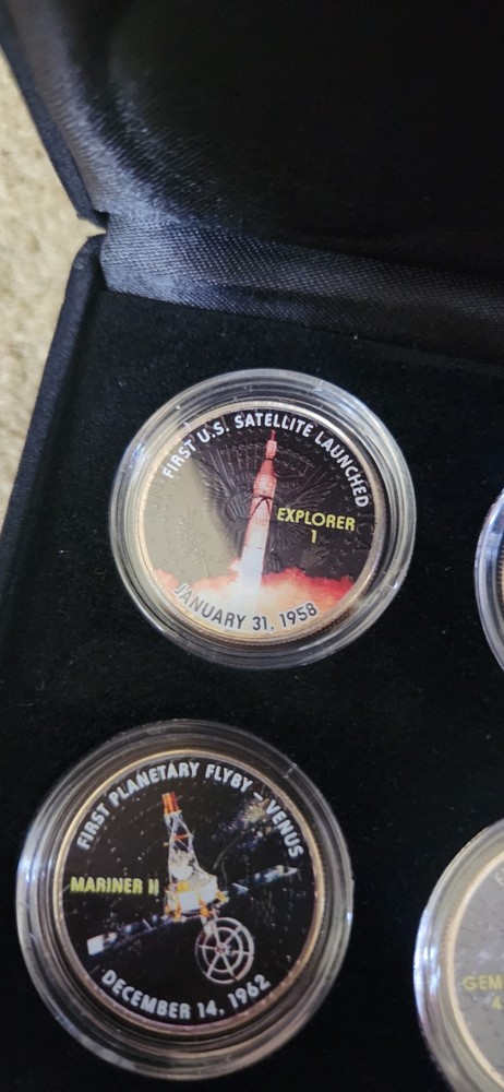 NASA Program Commemorative Coin Set Astronauts & Space Travel Collection