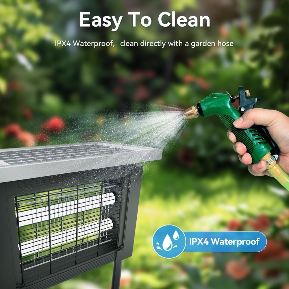 Waterproof Solar Bug Zapper - Effective Mosquito Control for Patios & Backyards