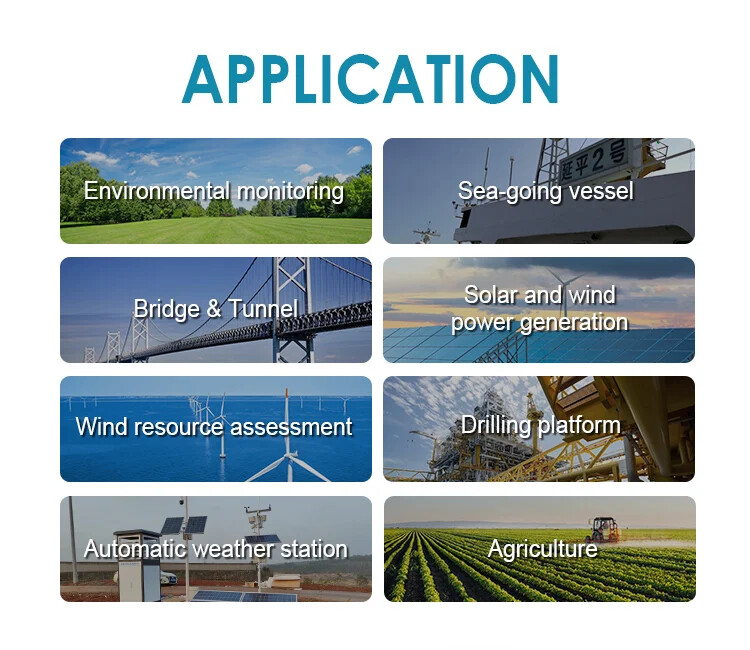 Ultrasonic Wind Speed Direction Sensor Anemometer for Marine Offshore Ships