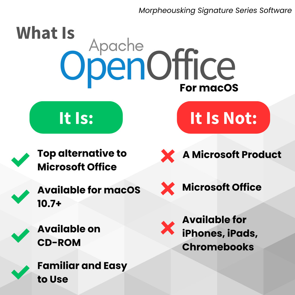 Open Office Software Suite for MAC - For Home Student Professional | CD-ROM