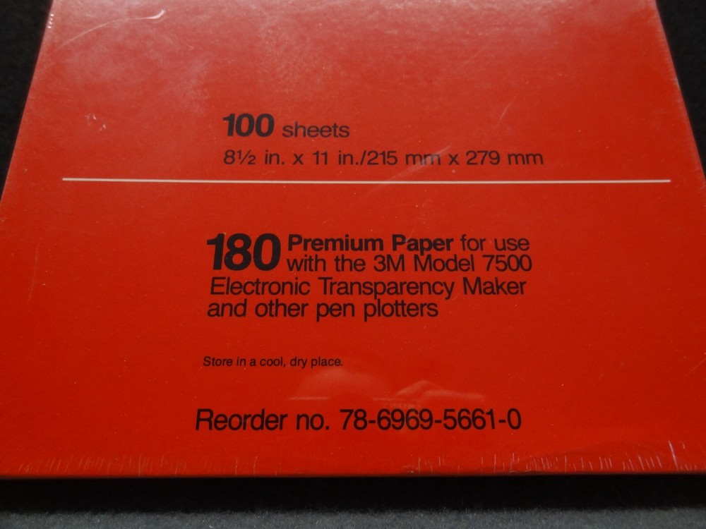 NEW 3M 100-Sheets Computer Graphics Paper 180 Premium 7500 Maker Plotter 8.5x11