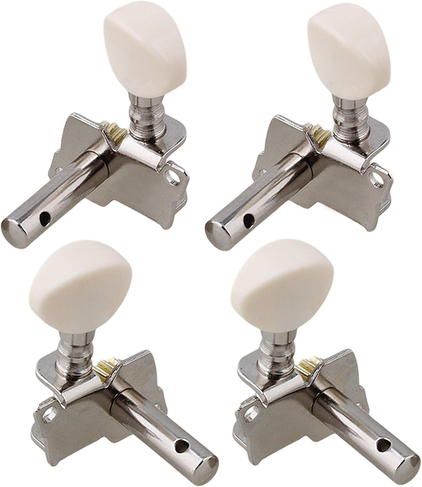 2R2L Tuning Peg Machine Head Tuners 4 String Guitar with Creamy-White Button