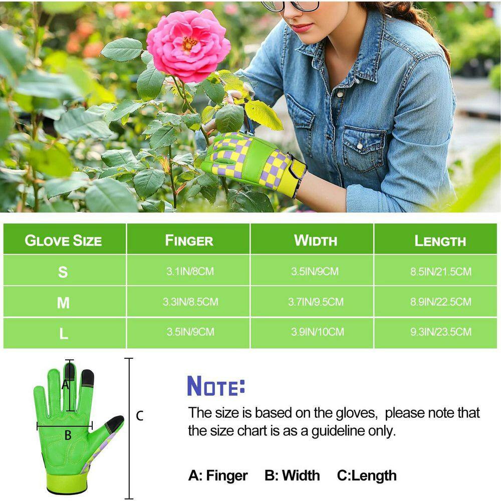 Microfiber Leather Gardening Gloves Thorn Proof Replacement for Weeding Digging