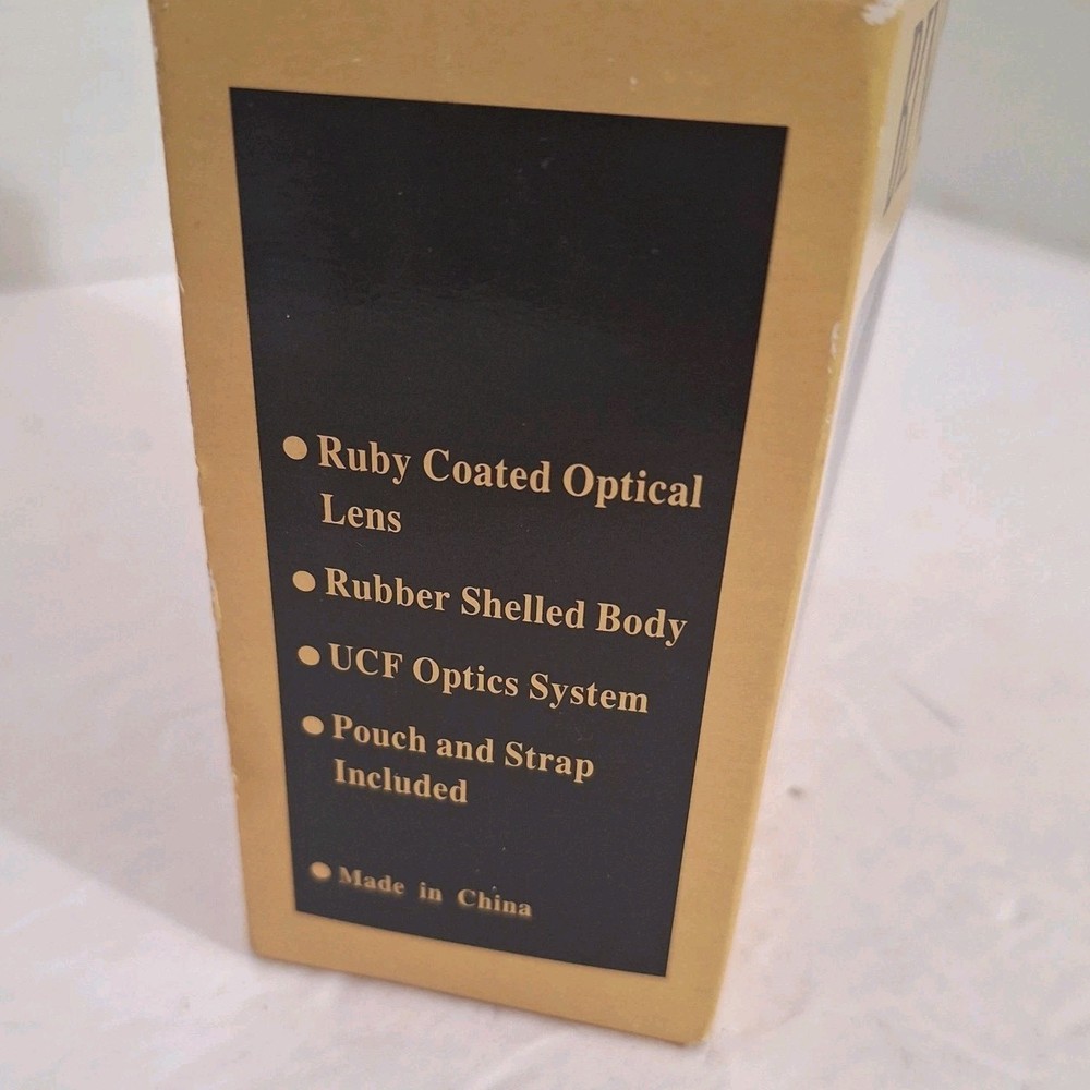 Multitech Survivor Silver Binoculars 8 x 22 Ruby Lens VGC (with case and covers)