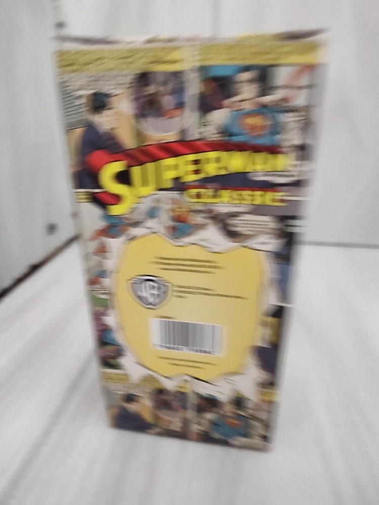 Superman Classic Half Moon Bay Warner Bros DC Comic W/Box Drinking Glass