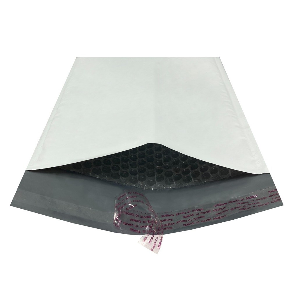 UOFFICE 200 Poly Bubble Mailer Bags per Pack 8.5 x 12" - #2 White Envelopes