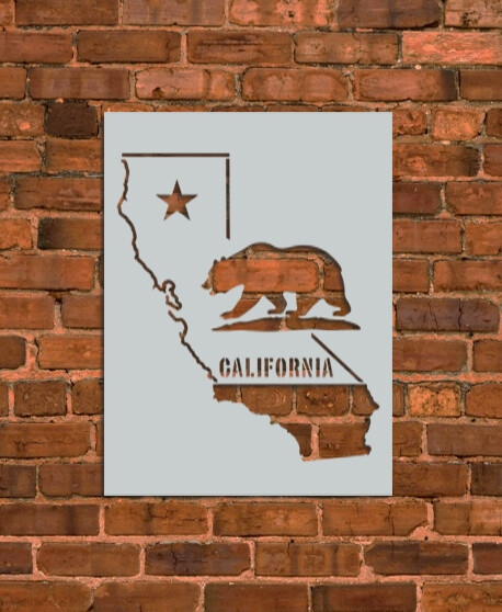 California Decor Stencil