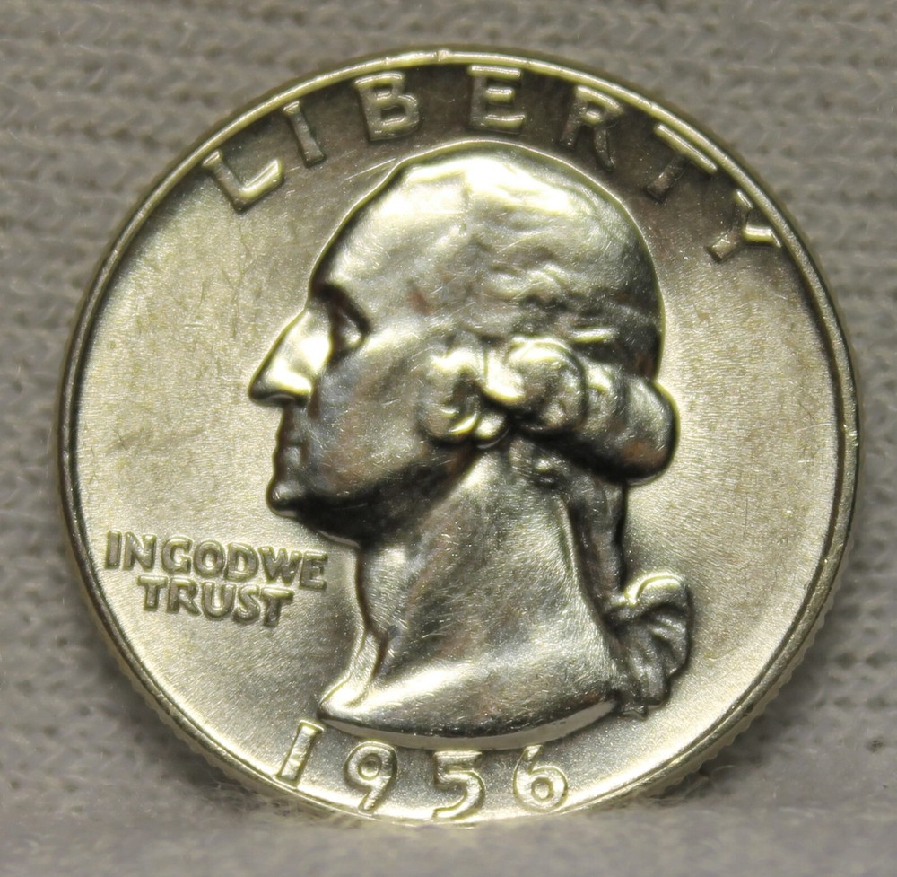 1956 uncirculated washington quarter