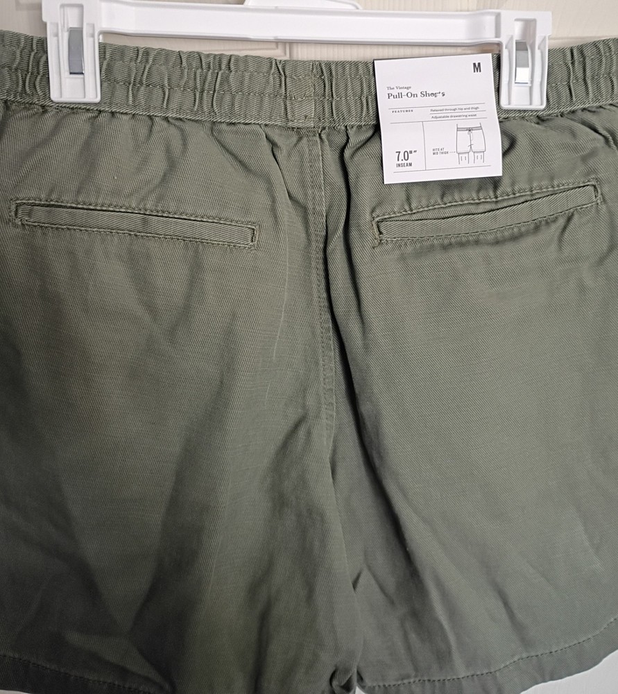Goodfellow & Co Men's Vintage 7" Pull On Shorts Green Size Medium