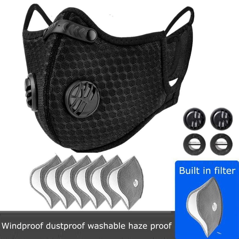 Washable & Reusable Half-Face Shield - Anti-Dust/Pollution Protective Facepiece