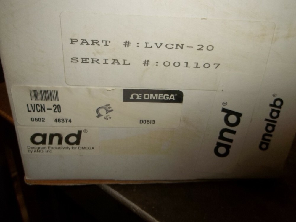 NIB OMEGA LVCN-20 DUAL SENSOR LEVEL CONTROLLER (191)
