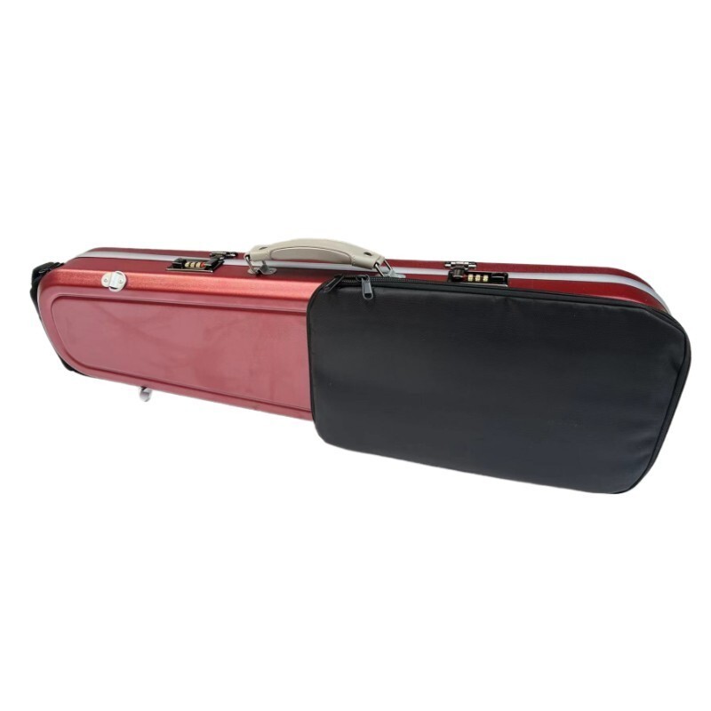 High-grade 4/4 Violin Case Abrazine dark red Compound material, with coded lock