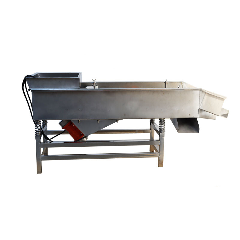 220V Stainless Steel Linear Vibrating Screen Double Layer with 3mm/6mm Screen