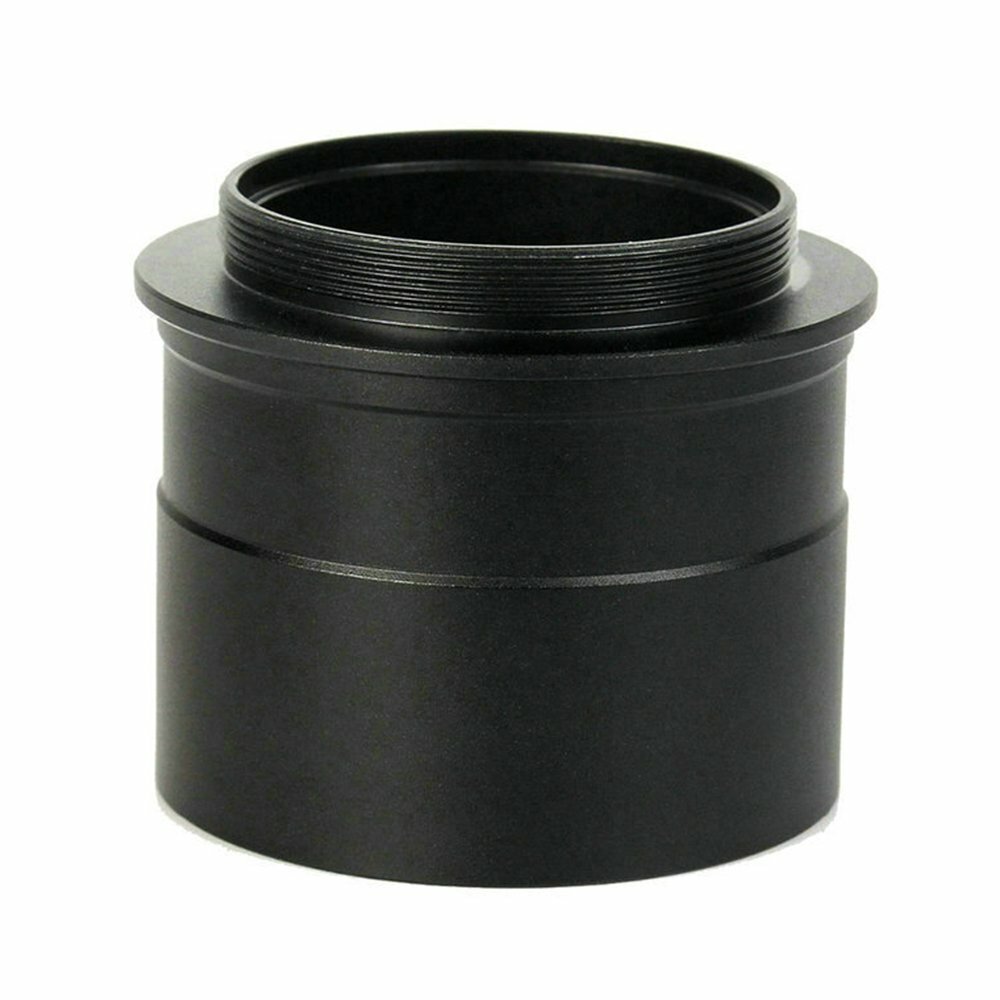 1PCS 2" Telescope Camera Adapter Telescope Eyepiece End Extending Tube Black