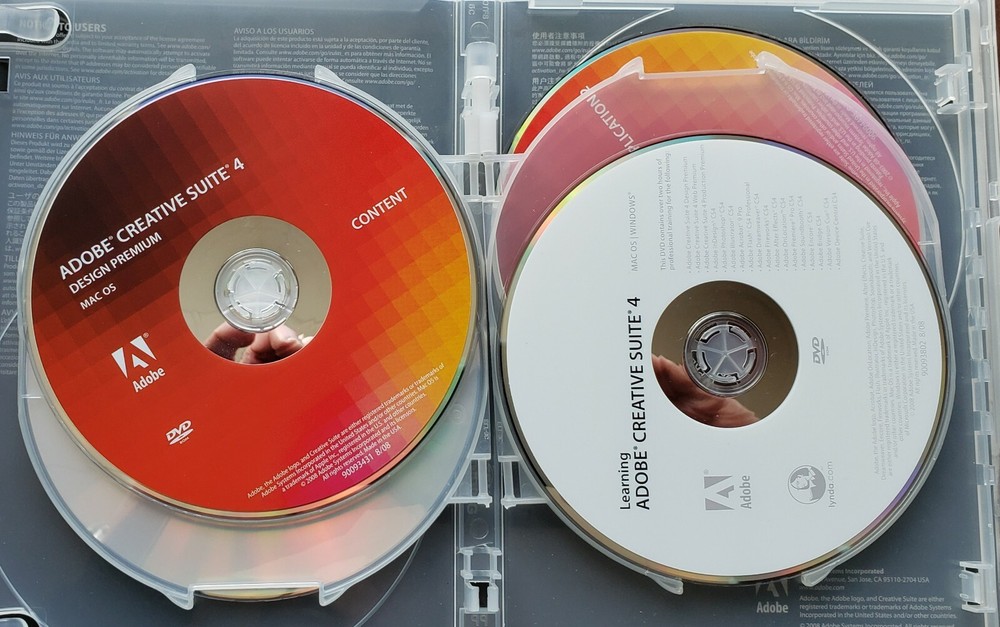 Adobe Creative Suite 5 Web Premium CS5 + CS4 + Photoshop 5.0 Preowned MacPro