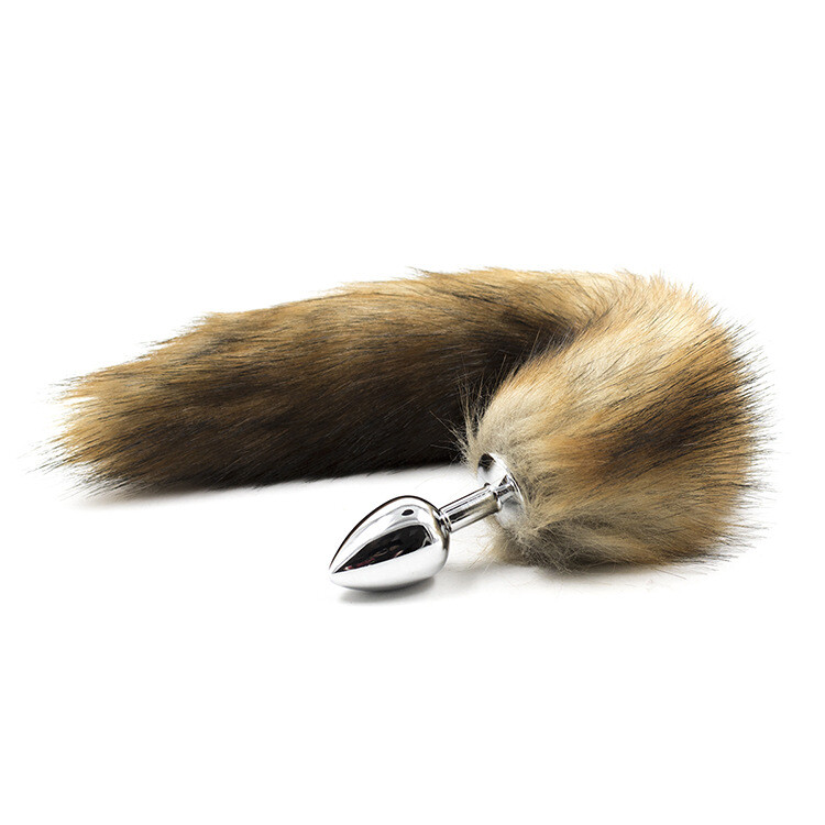 Fluffy Bunny Fox Tail Plugs Insert Silicone/metal Plugs Cosplay Binding