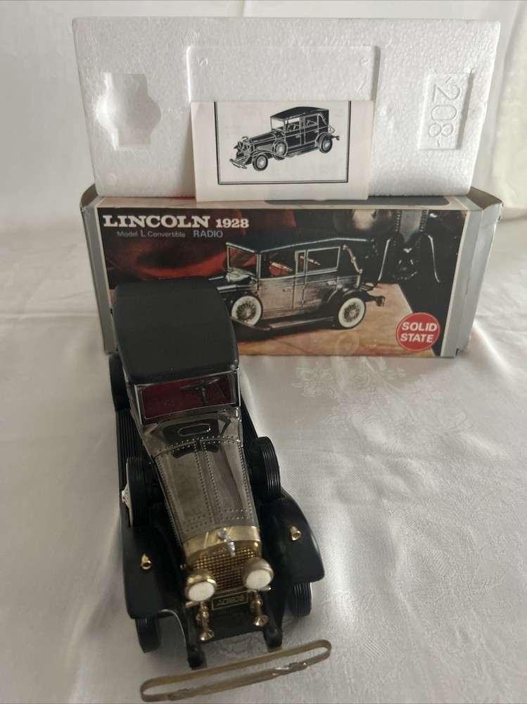LINCOLN 1928 Model L Convertible RADIO SOLID STATE NIB Works!