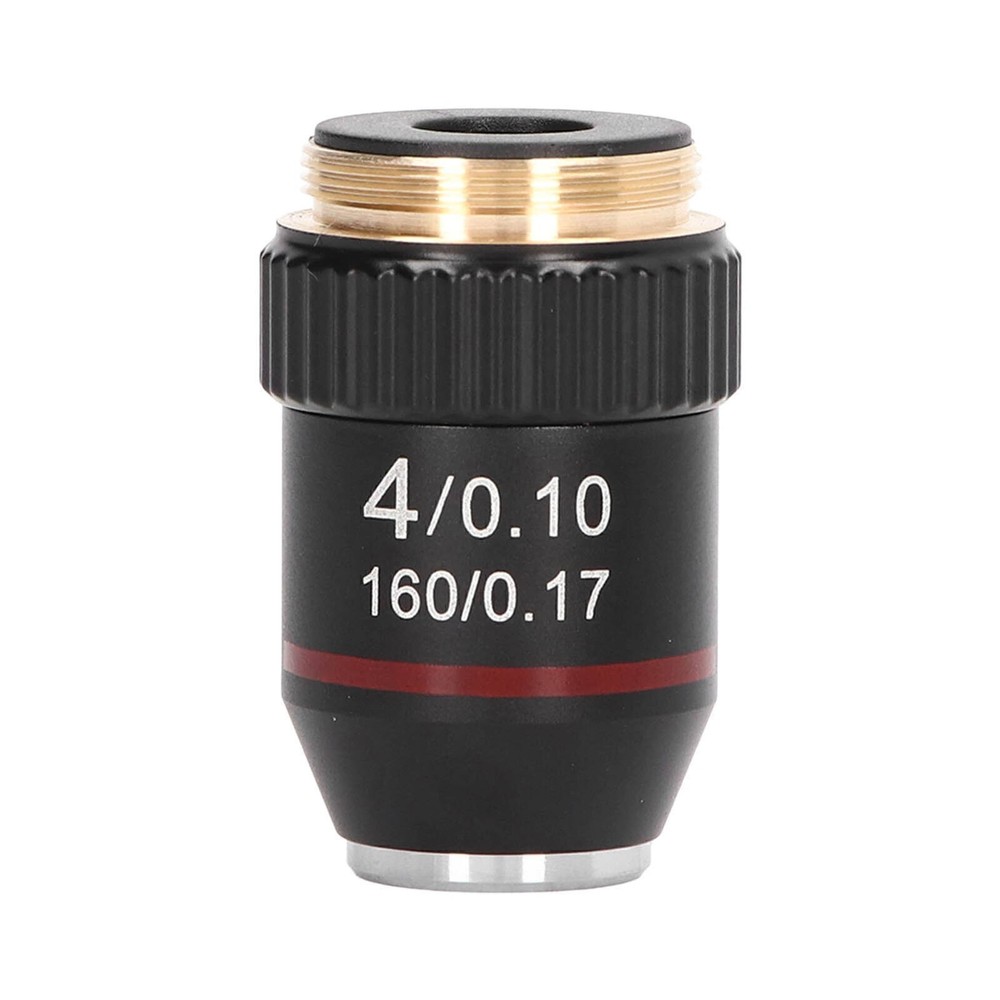 Achromatic Microscope Objective 4X High Magnification Lens 20.2mm Interface
