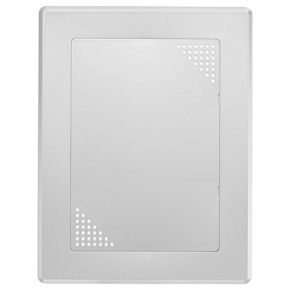 1-Pack Access Panel for Drywall, 7x5" Plastic [Silver Tone, Vented Rectangle]