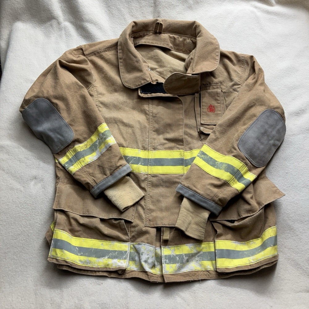 Authentic Fire Master Firefighter Turn Out Gear Jacket 2005 Coat XL 48 Aquatech