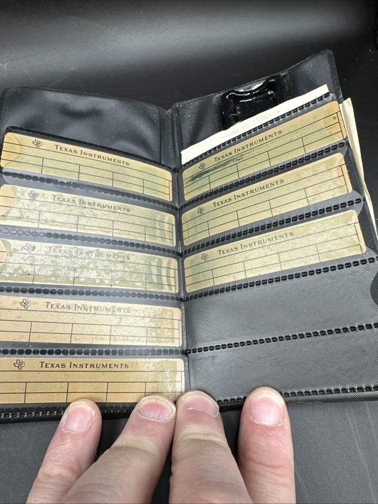 Texas Instruments 58/59 Programmable Calculator Package Case Manual Untested