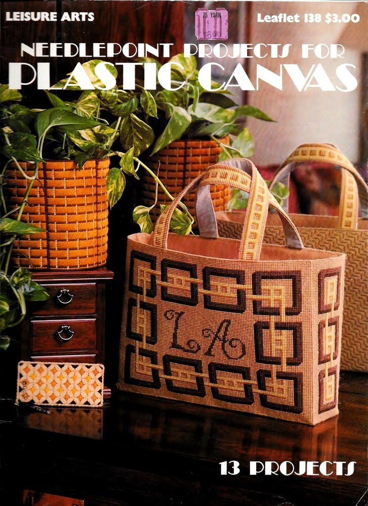 Needlepoint Projects for Plastic Canvas, Leisure Arts Leaflet 138, Instructions