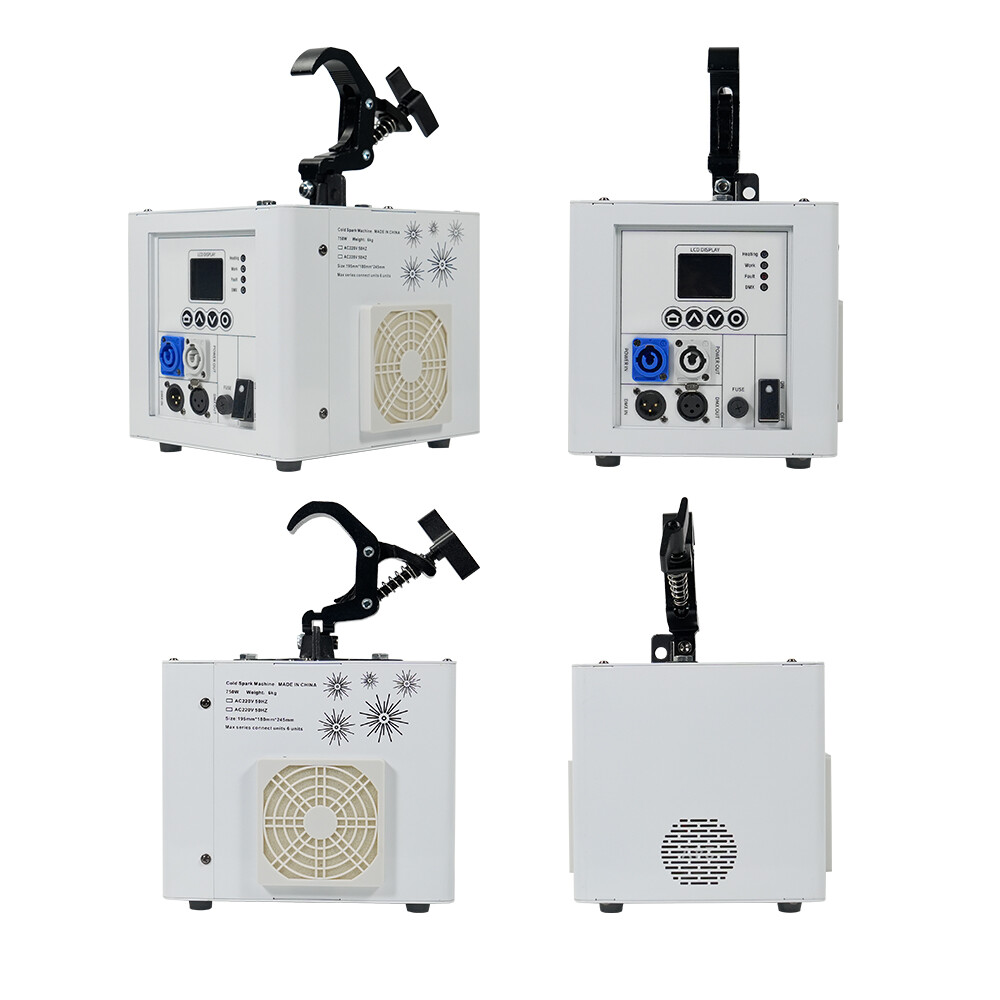 2Packs 800W Cold Spark Machine with Case Waterfall Effect Stage Wedding Events