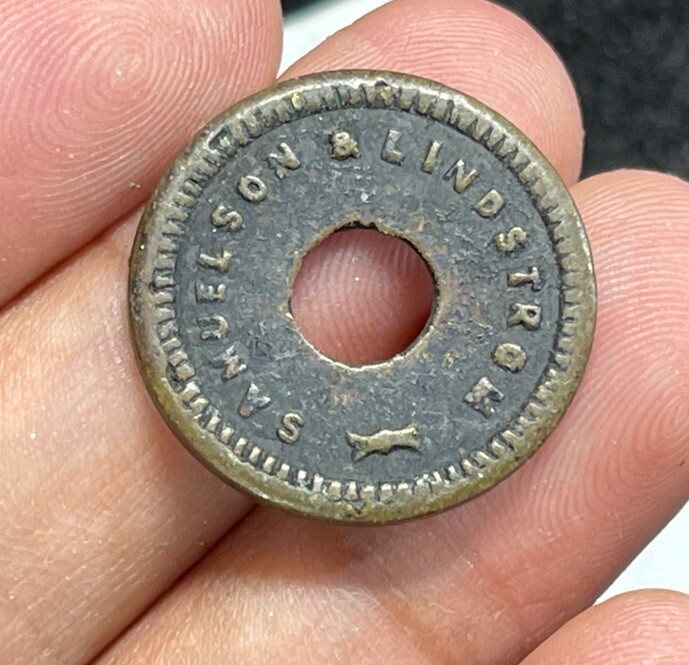Early samuelson & lindstrom 5 Cents Trade Token