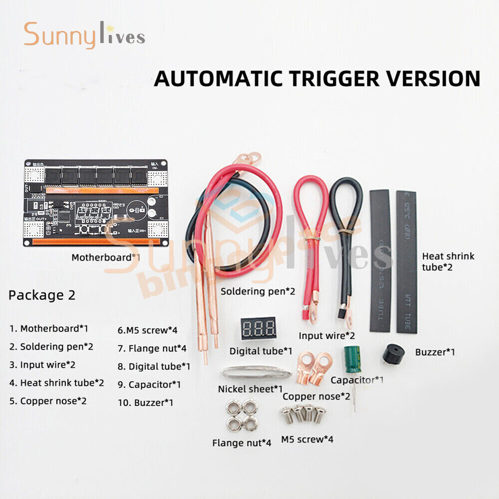 DC 12V 18650 Li Battery Spot Welding Machine Diy Kit Auto Trigger Full Function