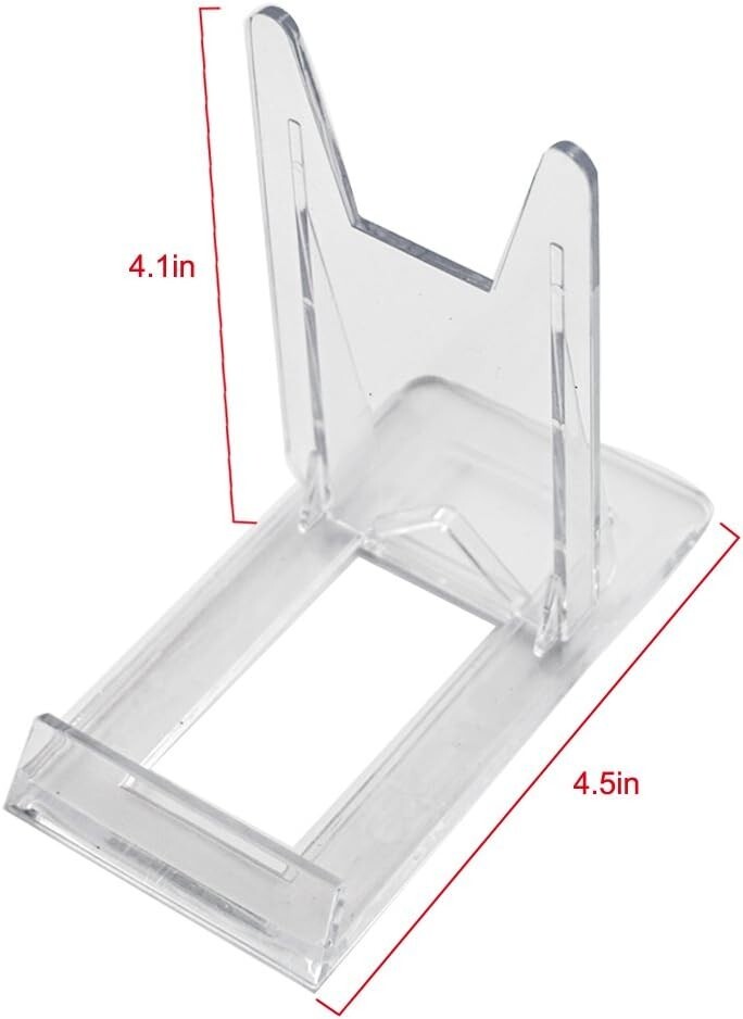 High-Quality Acrylic Display Stand Set - 6 Adjustable Stands for Various Items