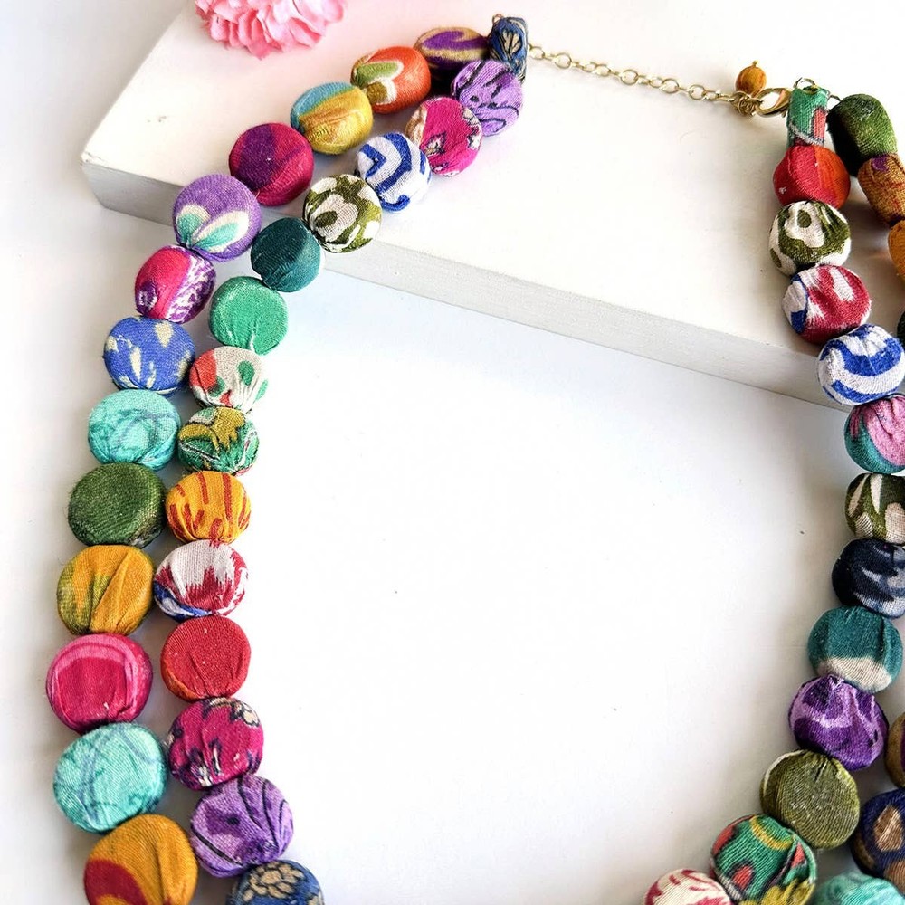 Kantha Pastille Necklace