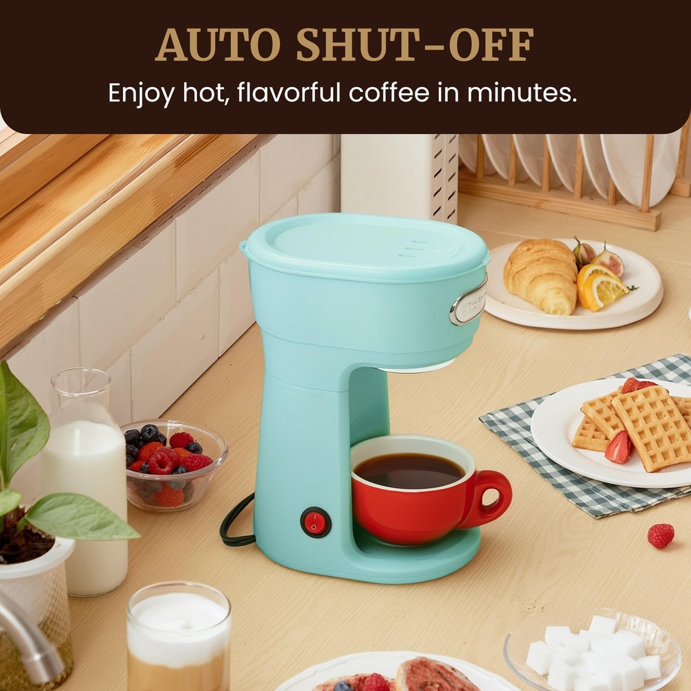 EHC242M Personal Single-Serve Compact Coffee Maker Brewer Includes 12oz. Dual...