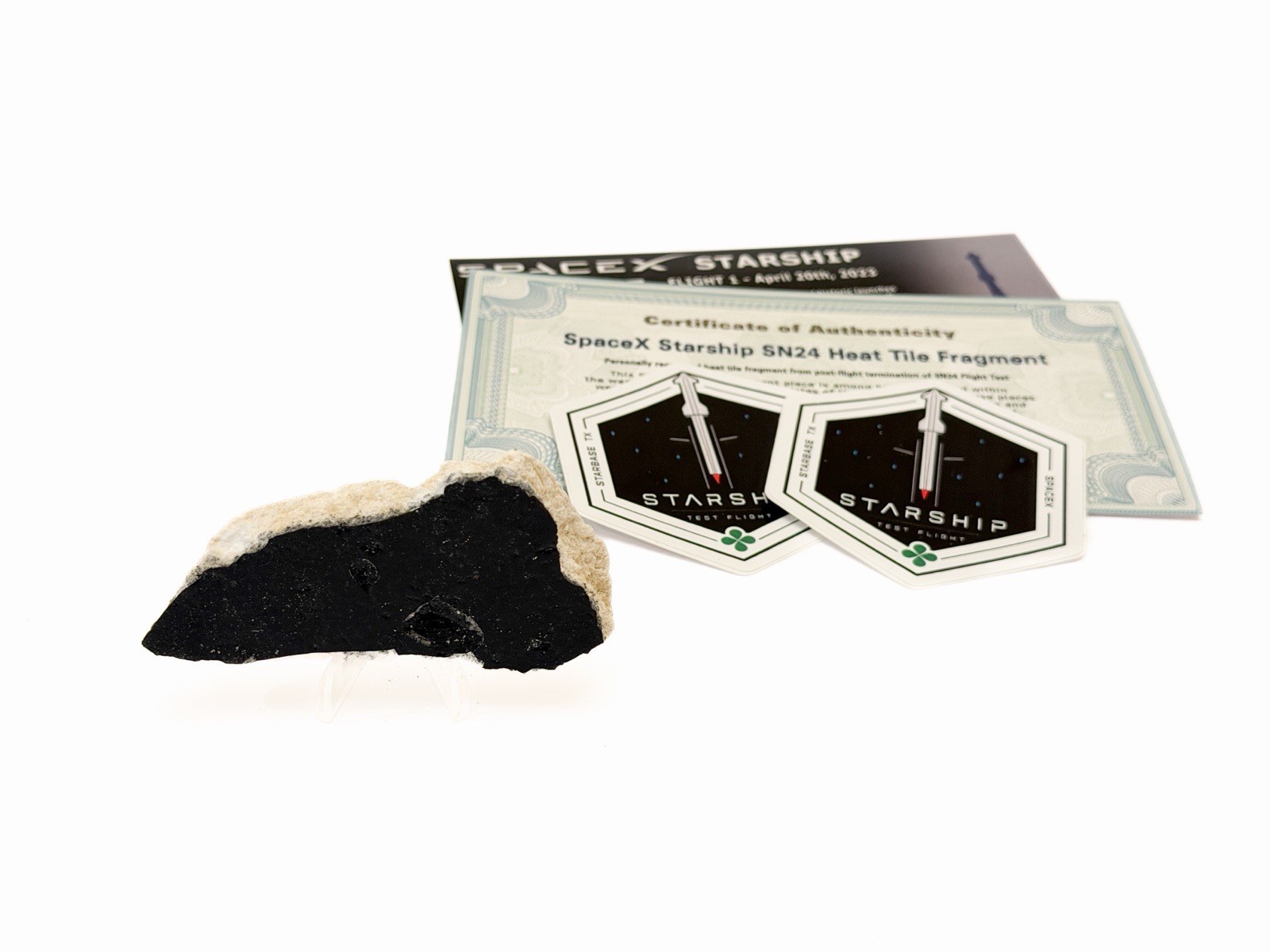 SpaceX Starship Tile Fragment Section Historic Flight 1 Flown Relic! (Sm)