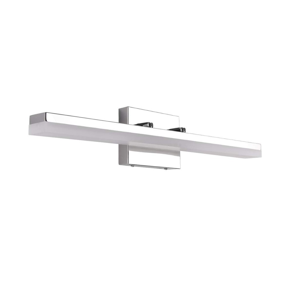 24in Modern LED Vanity Light for Bathroom Lighting Dimmable 24w Chromed (Cold...