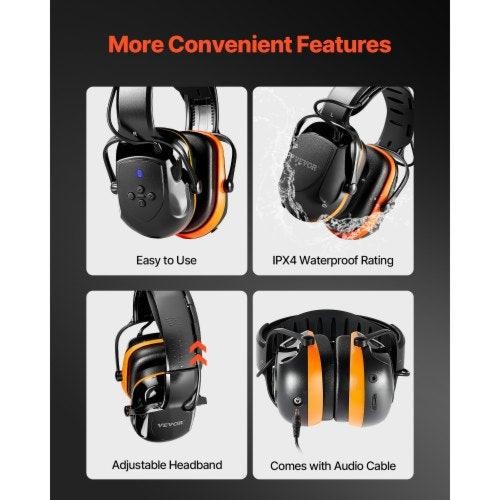Safety Earmuffs Electronic Ear Muffs with 51 Bluetooth Technology Ear