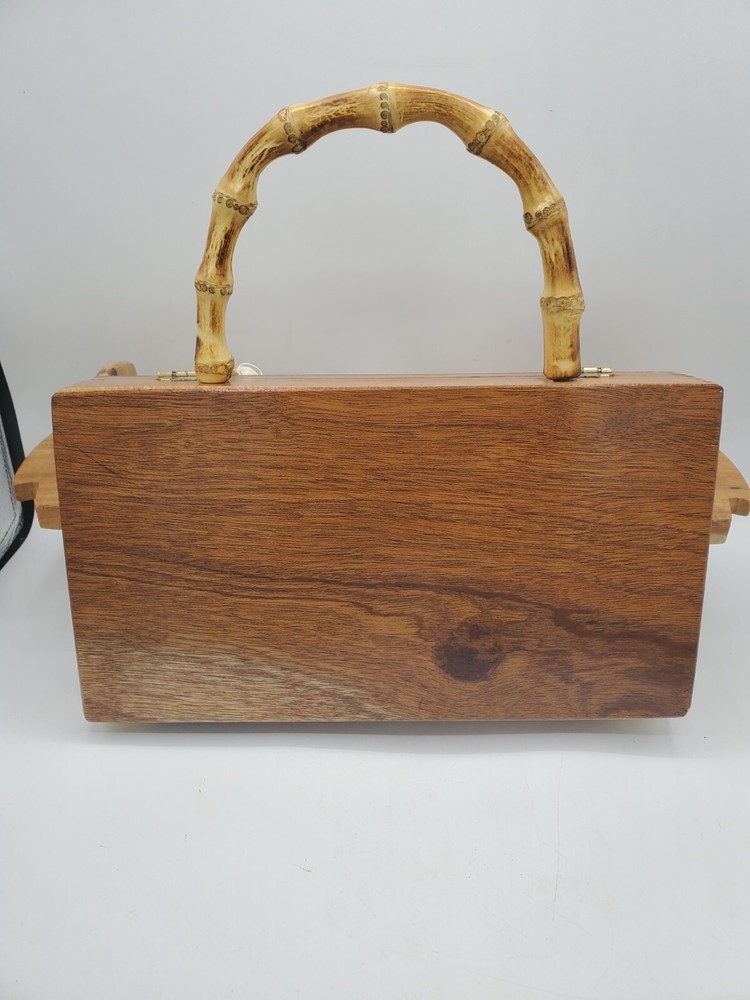 Vtg Custom Designed Padron 2000 Wooden Purse