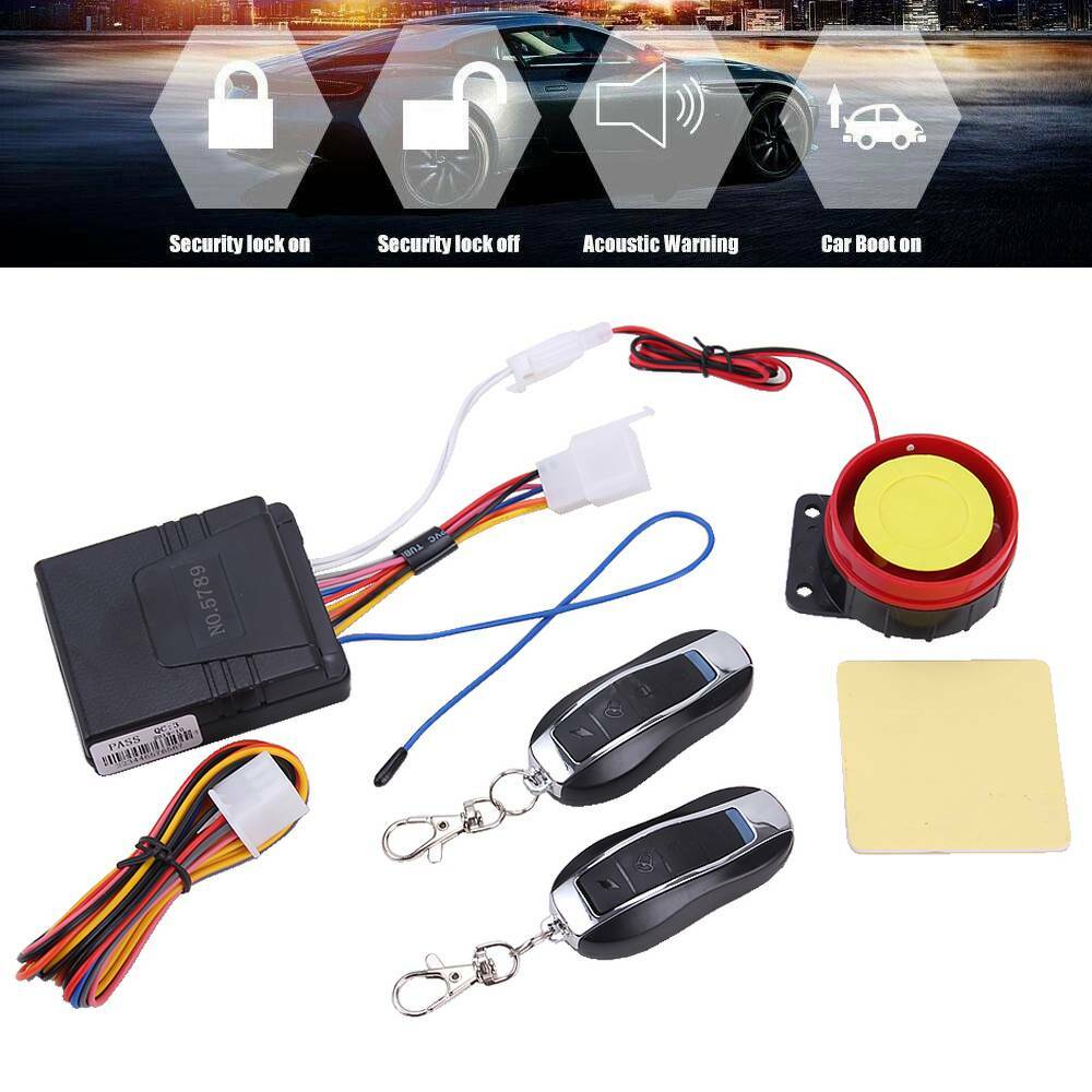 US Motorcycle Scooter ATV Security Alarm System Anti-theft Remote Control Start
