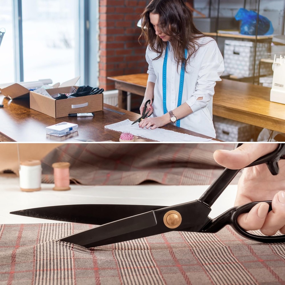 8 Inch Heavy Duty Fabric Scissors Tailor Sharp Sewing Shears for Home Office